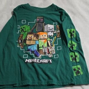 Green Kids Long Sleeve Shirt